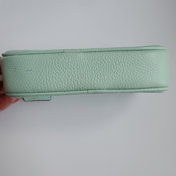 Coach Pebbled Leather Mini-bag Seaglass Green - Picture 7 of 9